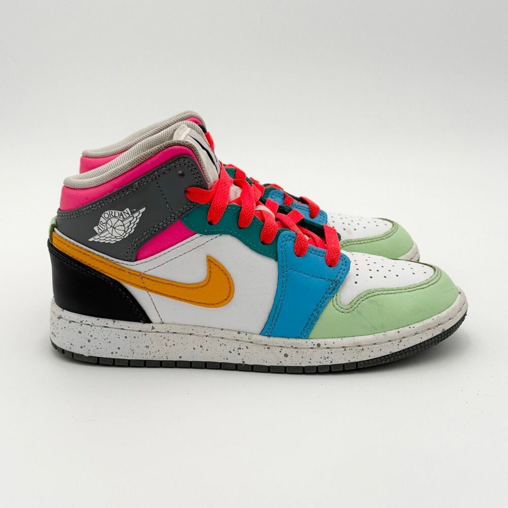 Nike Jordan SE Mid Multicolor Sneakers - US Big Kids 4Y // FN1190-100 - Picture 5 of 12